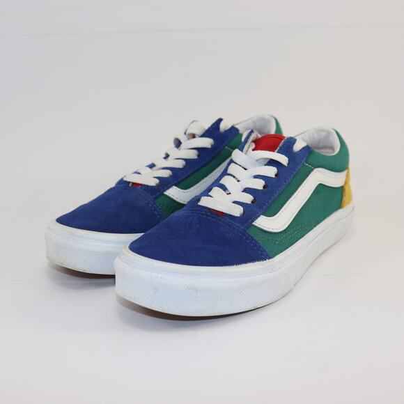 ans Old Skool Youth Size 3.0 Multi-Color Suede Canvas Low Top Skate Shoes - Picture 2 of 6